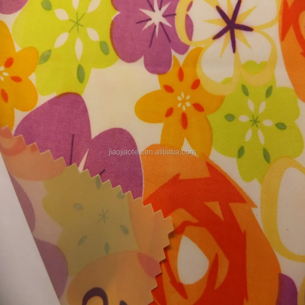 Colorful 100% polyester waterproof shower curtain fabric