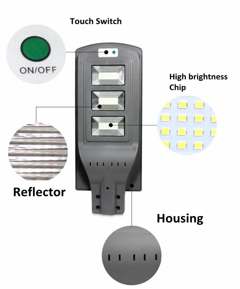 2019 Прямая продажа с завода 20 Вт 40 Вт 60 Вт датчик движения умный солнечный уличный фонарь светодиодный проектор