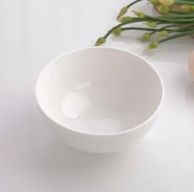 Haonai Chinese Styled White Porcelain Rice Fin Porridge Bowl