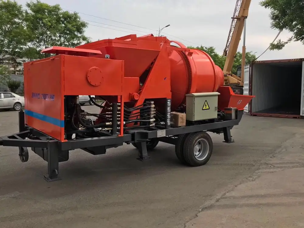 40 Cubic Meter Per Hour diesel Concrete Mixer With Pump