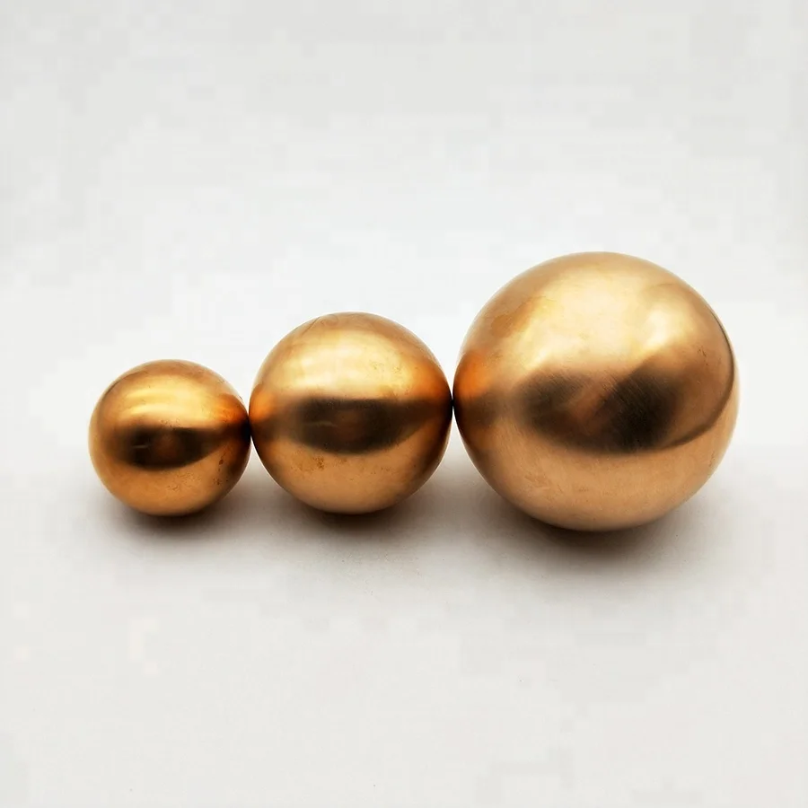 Factory Customized 30mm 50mm Solid Pure Copper Sphere
