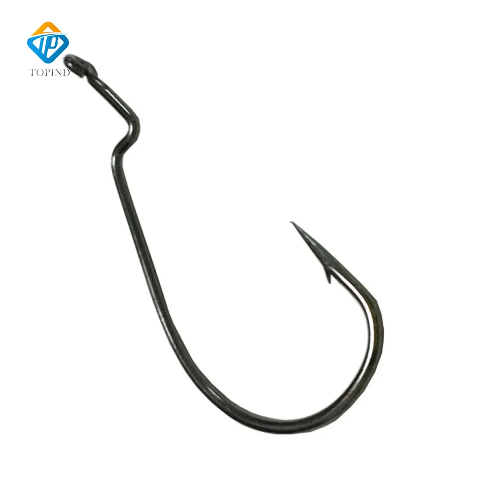 Рыболовный крючок с широким зазором из высокоуглеродистой стали