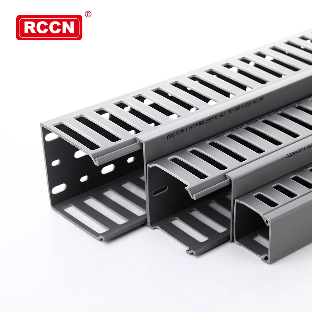 Unique Low Smoke electrical cable wiring duct pvc floor cable trunking VDR4040C