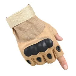 Tactical Gloves Half Finger Black Can Be Customized With Logo