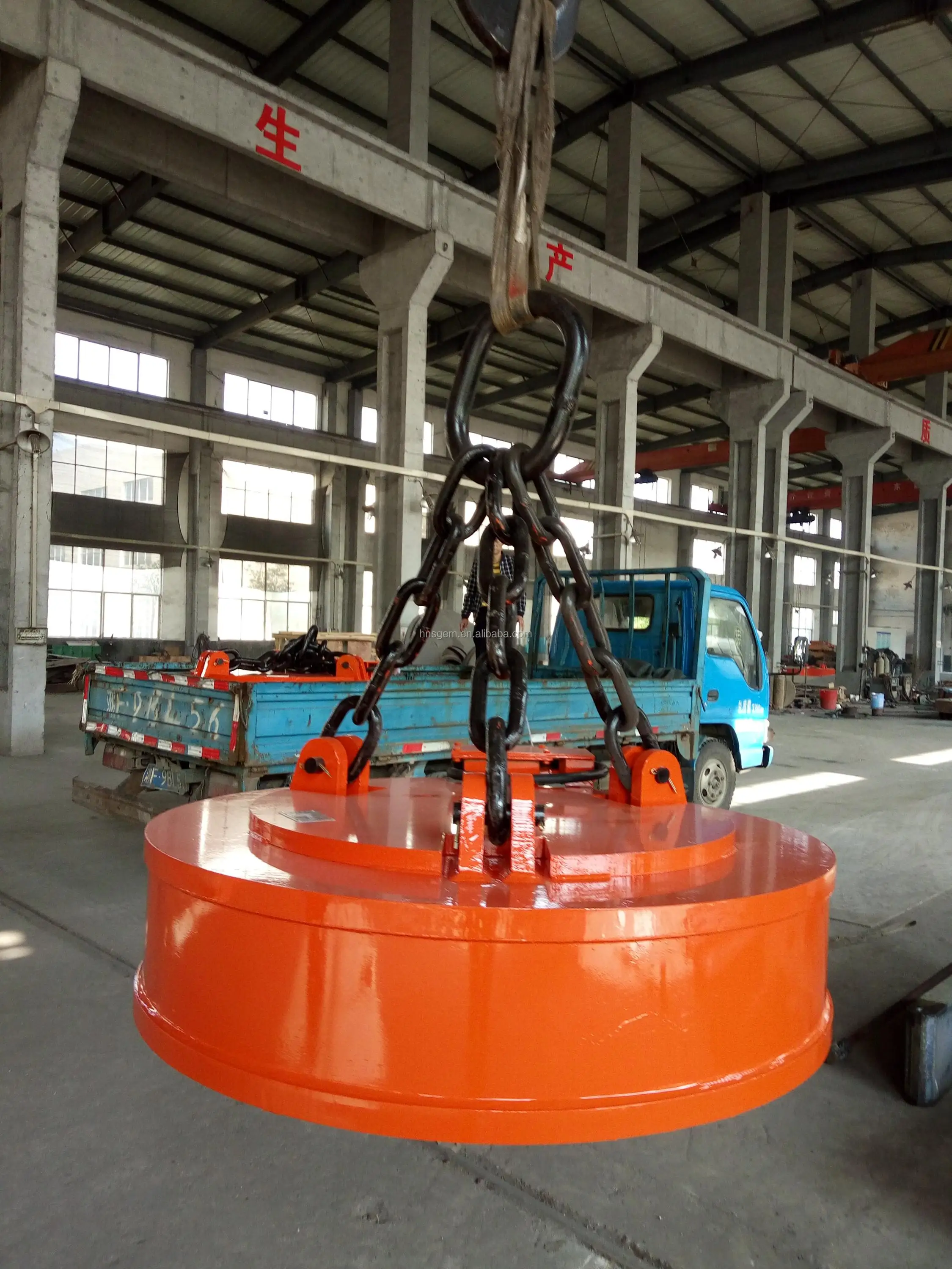Circular 220v AC Electric Lifting Magnet Electromagnet For Crane