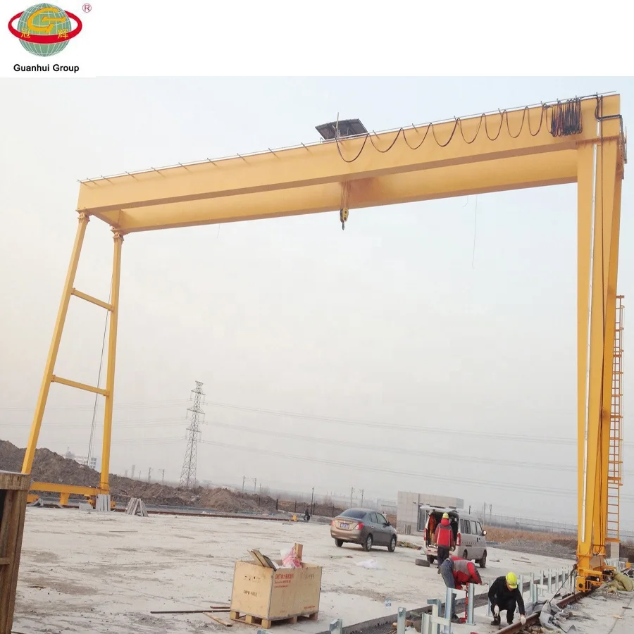 mobile electric double girder gantry crane lifting frame