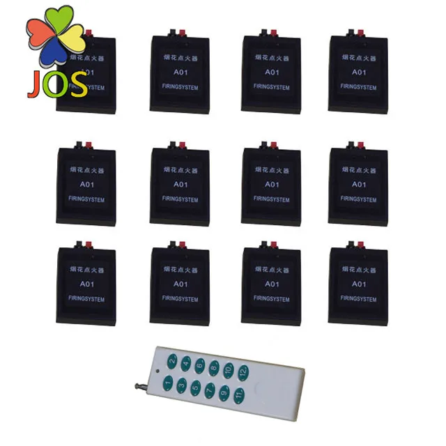 12  channel 12 cue  fIx code  wireless  remote control fireworks  firing system with  12 button