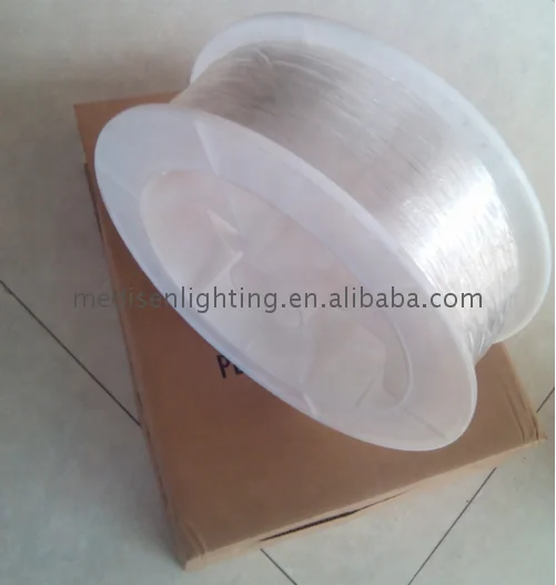 High quality 0.5mm PMMA decorative Plastic Fiber Optic end glow cable for crystal Ceiling light decoration