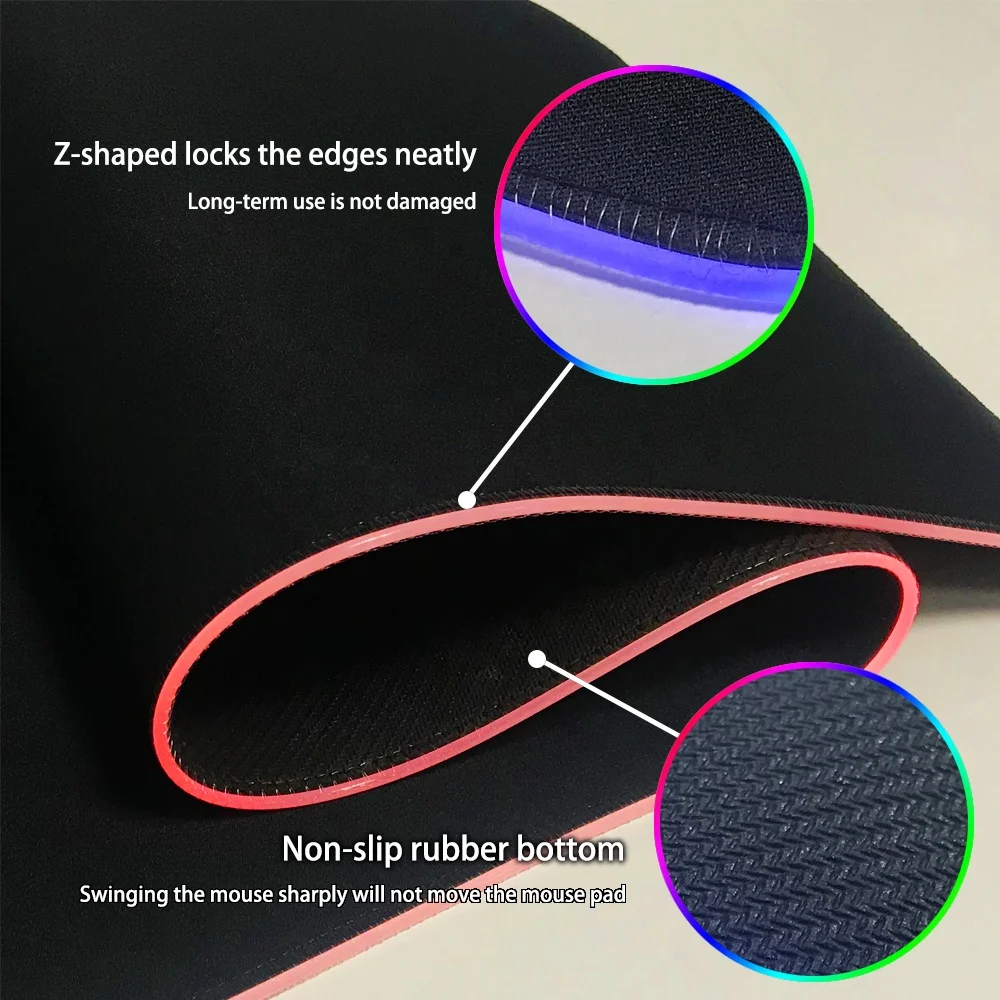 2.4G Wireless LED mouse pad mice mat Lotus Lante APP control RGB switch mode rubber base computer mousepad  Large size gaming mo