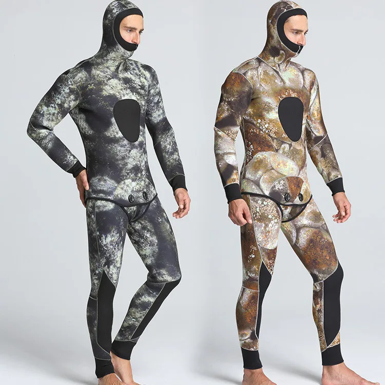 Wholesale Diving Suit Men 5mm Full Surfing Wetsuit Hoodie Snorkeling Jumpsuit