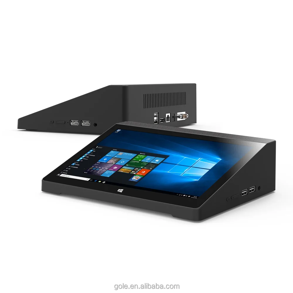 10.1 inch Сенсорный Экран 1200x1920 IPS Планшетный ПК Intel Atom Z8350 Quad Core Set Top Box Windows10 Mini PC с DB9 USB3.0