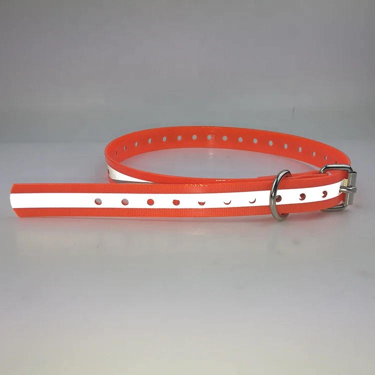 3/4 inch Pet trainer Replacement Reflective TPU training Dog Collar for PET998DB PET998DBB