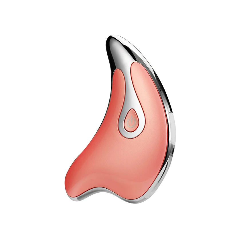 Mini Multi-purpose Face Skin Care Gua Sha Tool Heat High Frequency Vibration portable Galvanic Electric Facial Massage device