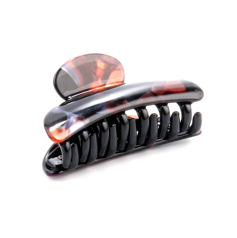 In stock wholesale multi color large hair claws for women high quality attractive acetate hair claws