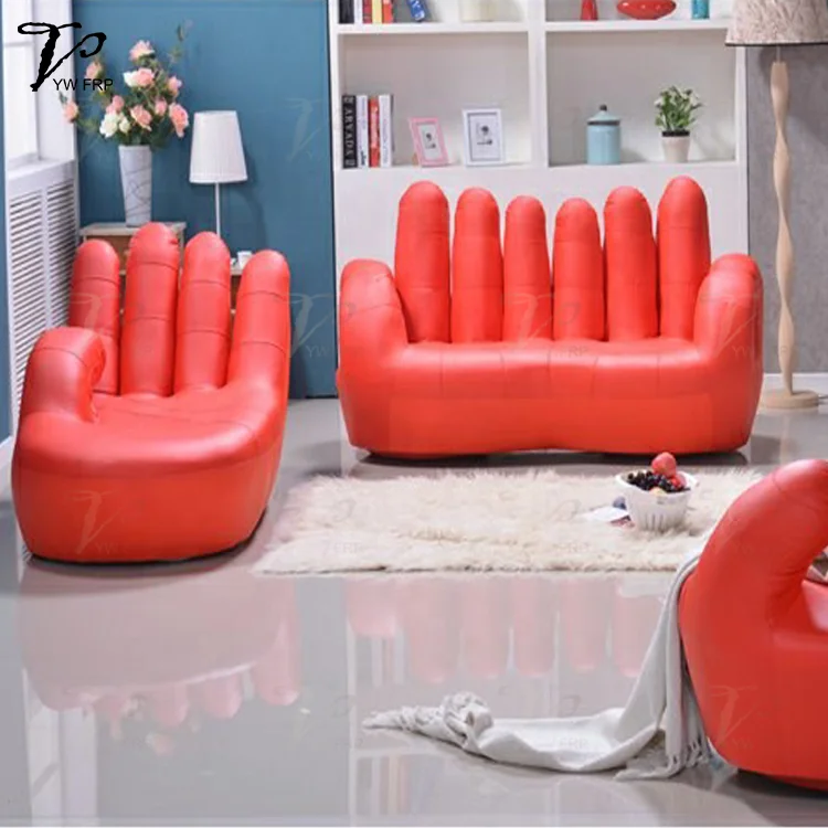 Comfortable ten fingers hand shape sofa living room furniture reclining seats and sofa