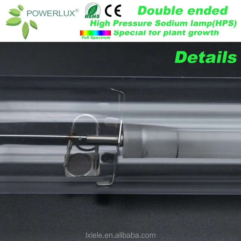 High Pressure Sodium 1000W Double Ended DE HPS Light Lamp For Greenhouse