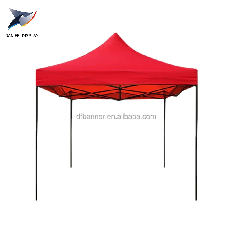 Portable 3x3 Aluminum Steel Folding Tent Waterproof Oxford Fabric Pop-up Canopy Party Camping 6m Frame Customizable Logo