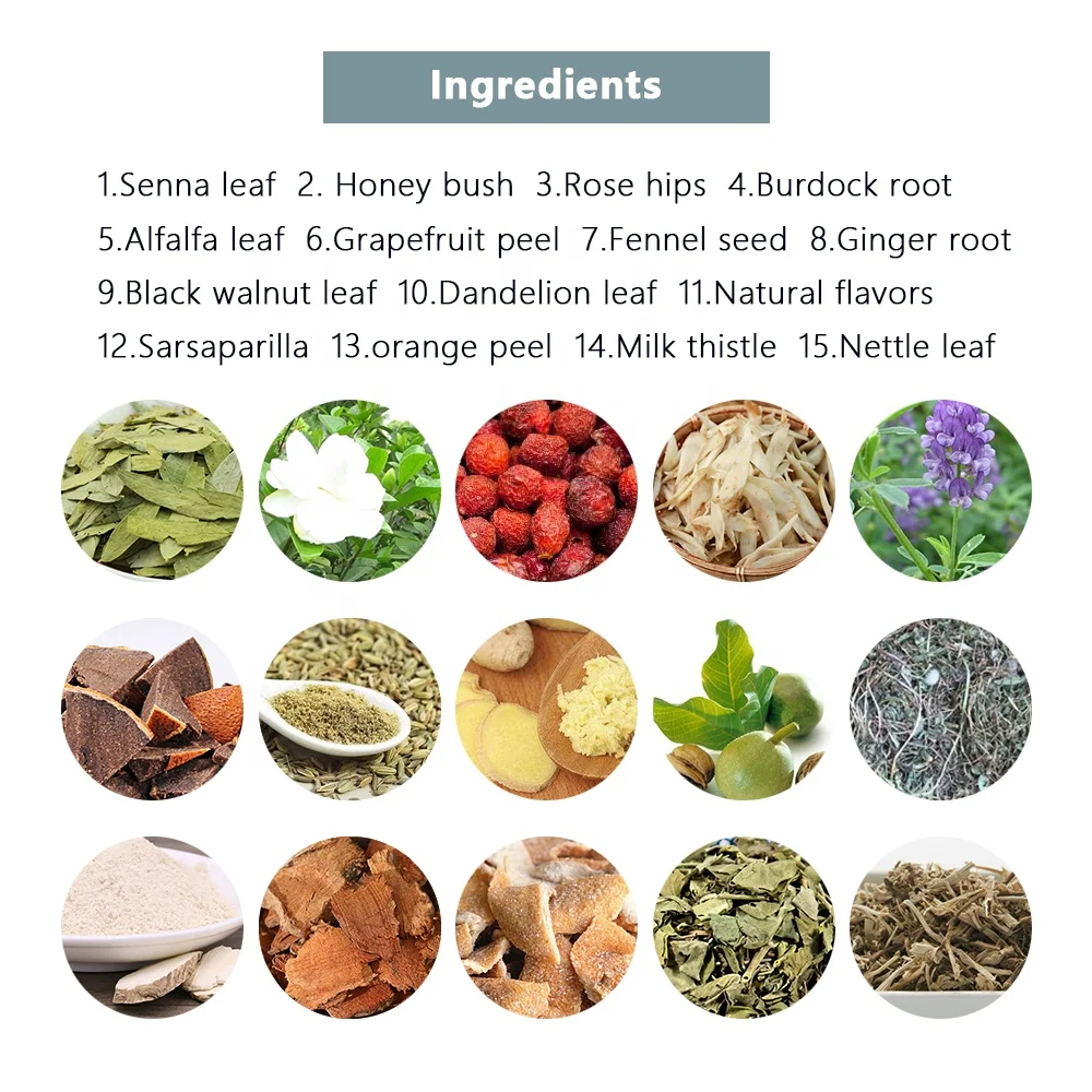 Super Nature Body Herbal Liver Colon Detox Tea Green Cleanse Herbs Tea Products Private Label / Cleanse Detox Tea