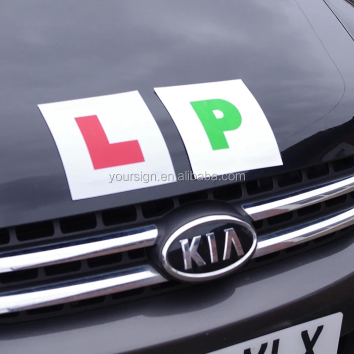 custom soft pvc car magnet sticker car stickers vinyl L plates magnetic car signs