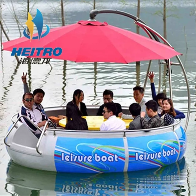 Water leisure electric BBQ donut fishing rowing boat ride