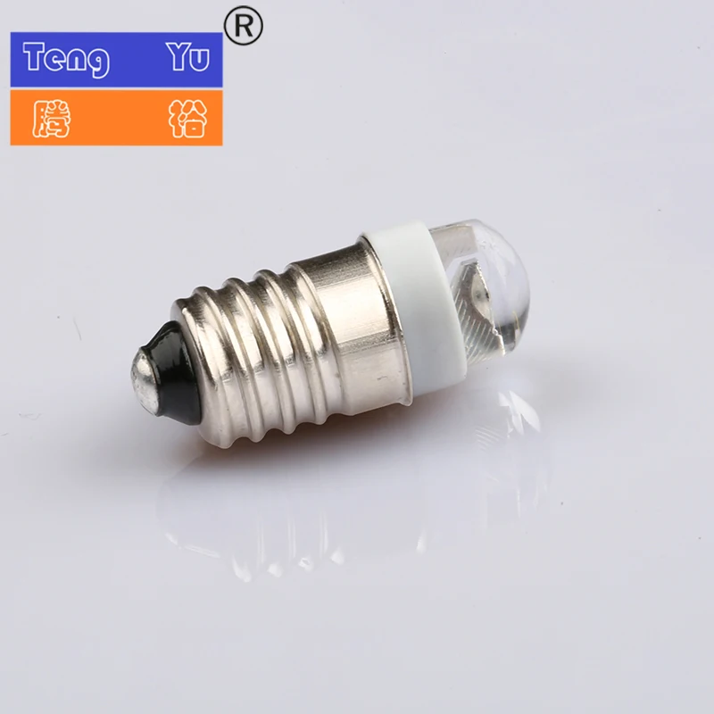 E10 10x28mm screw base LED 6V warm white light remote control indicator bulb signal bulb