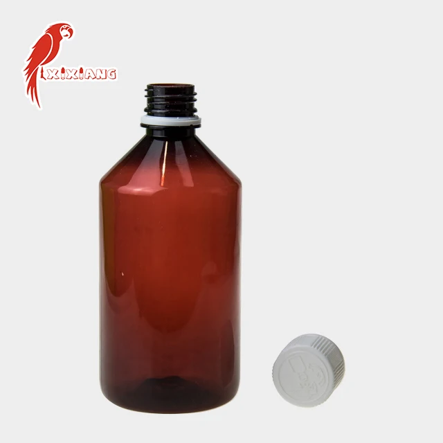 
1L transparent PET cylinder plastic bottle 500ml bottles with childproof tamper cap 