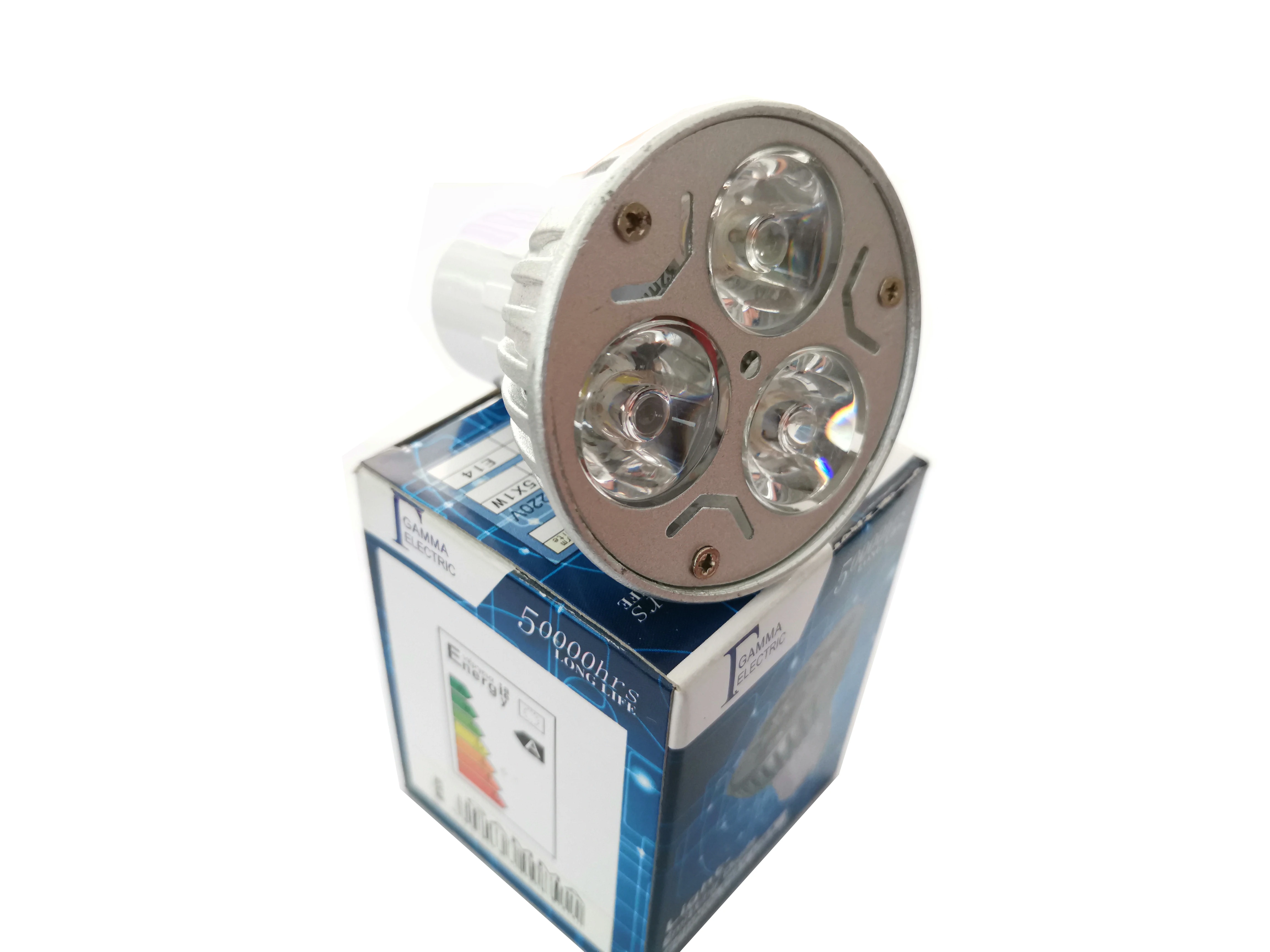 Free sample 220V 3W mr16 led spot light led MR16 led bulb white color meter material LED bulb 3W led spot lamp