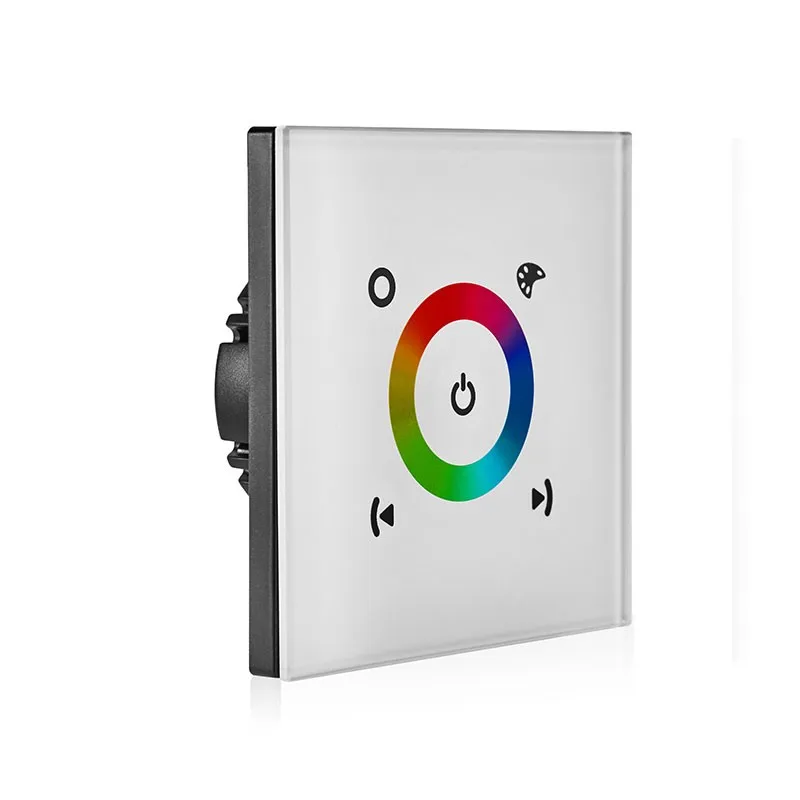 Newest design fashion style custom silk printing pattern glass screen smart home touch light switch enclosures