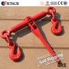 High Quality Steel Forged Red Printed G80 US Type Ratchet Load Binder with Hook