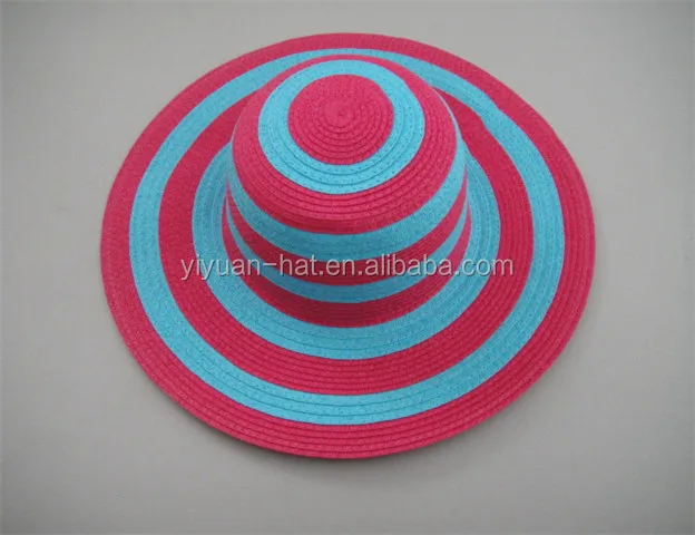 
Custom New Fashion Summer Women Beach Wide Brim Foldable Paper Straw Floppy Ladies Hat <span style=