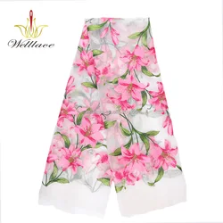 Cheap pink stylish flower net tulle garment accessories embroidery floral embroidered tulle fabric