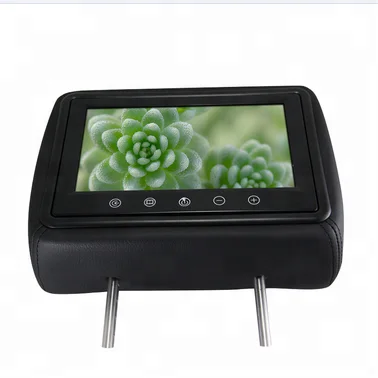 High quality touch screen 9 inch color wide LCD screen digital AV input car headrest pillow monitor