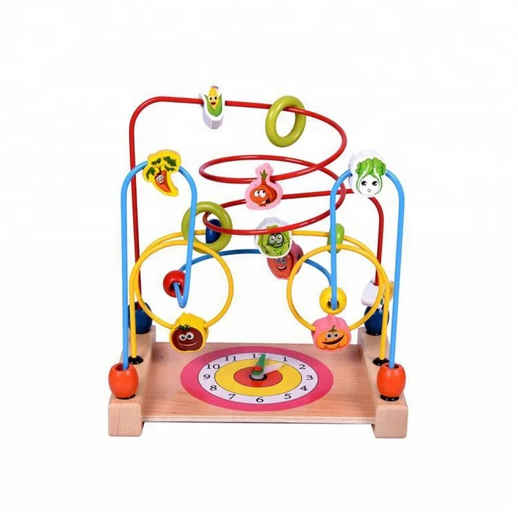 
Mini Around Beads Wire Maze Educational Game,Labyrinth kid wooden bead maze ,Wholesale Wooden Bead Maze toy 