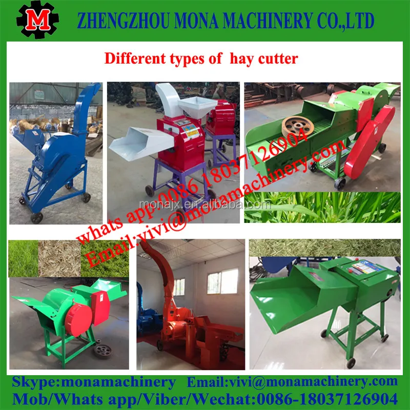 High Efficiency Grass Chopper Machine for Animal Feed/Commercial Chaff cutter