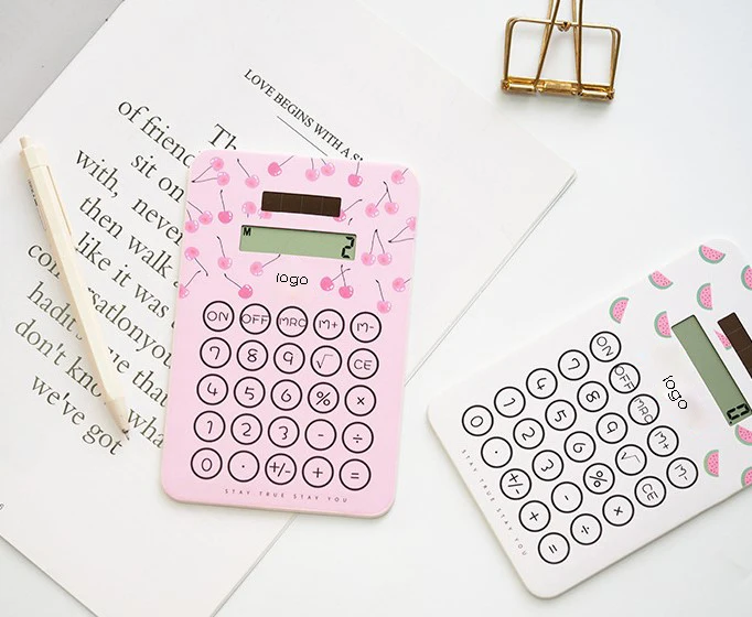 NEW Arrived Big size White desktop calculator with solar energy for office/Hot Sale Solar Energy Business Calculator Notebook