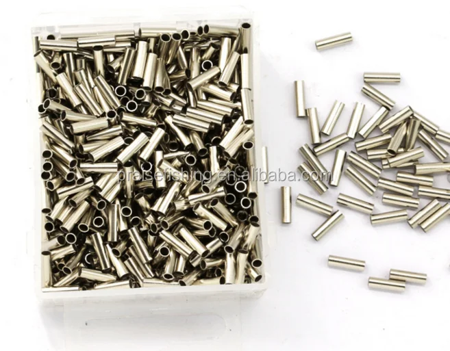 Fishing tackle Fishing Line Connecter tube Single cooper brass tube crimping brass sleeves