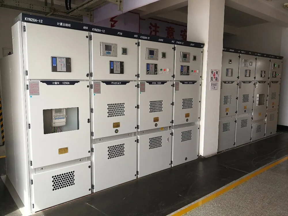 high voltage KYN28-12 Switchgear main electrical switch board  for indoor substation equipment