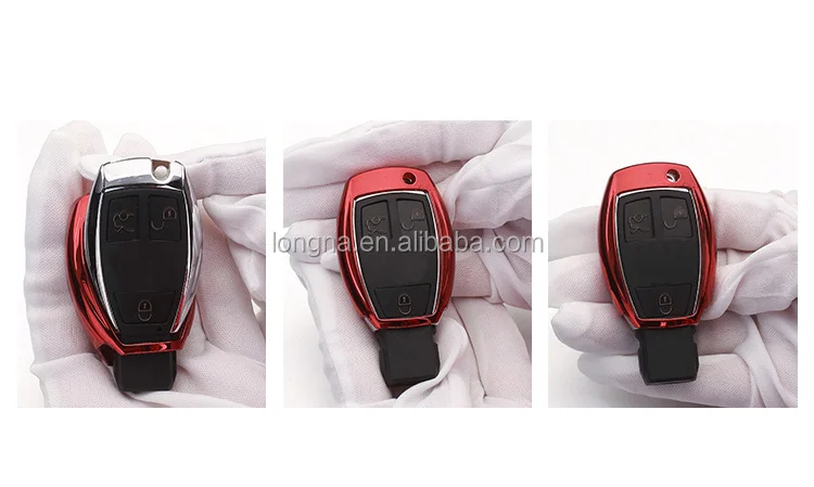 Red Smart Key Cover Case For 2017 Mercedes-Benz GLS450 GLE320 GLC G500 E300 Remote Key Fob Skin Case Soft Silicone Shell