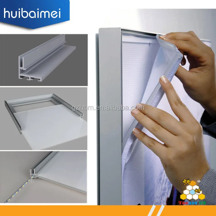 SEG 3P printing slim lightbox aluminum extrusion frame led light board