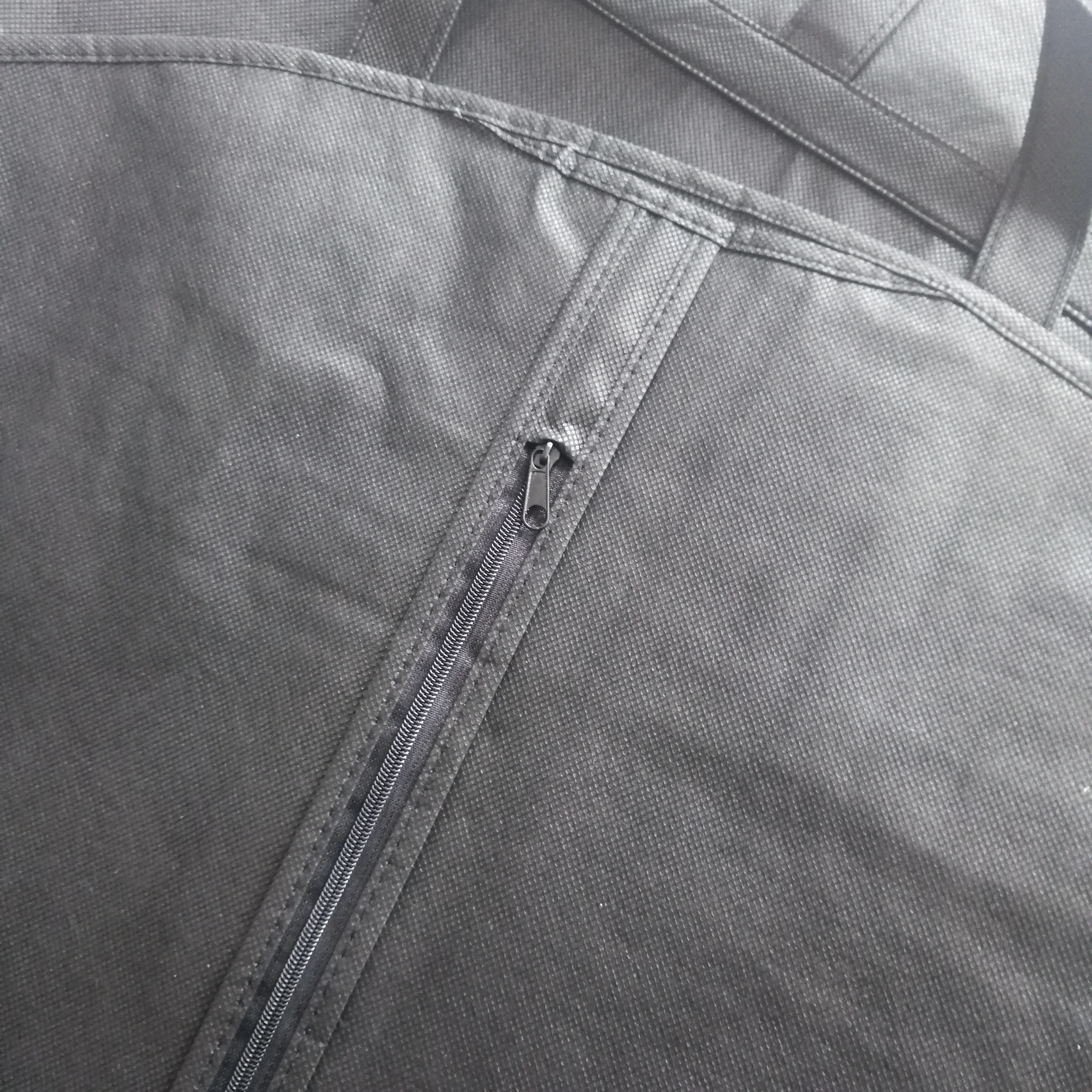 Customized non woven/oxford/peva/pvc dustproof long dress dance bags with garment rack