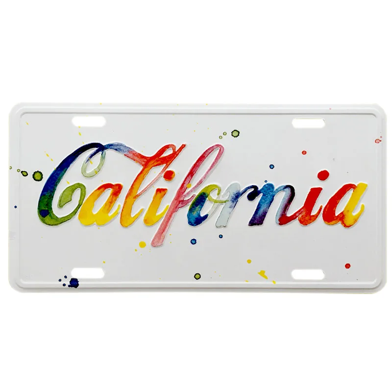 Custom Aluminum Embossed Car License Plates