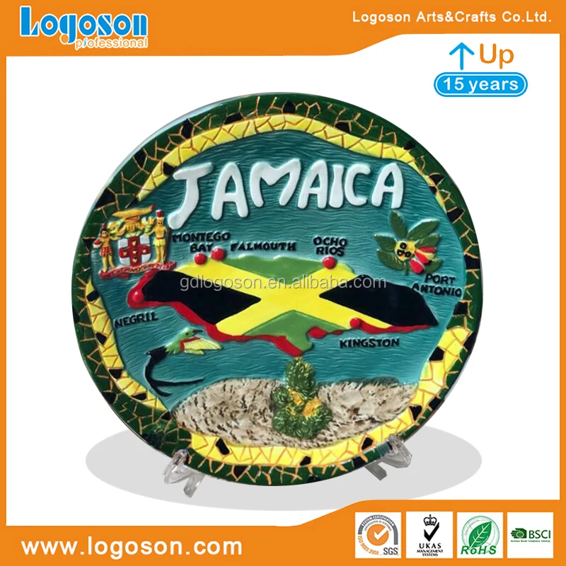 Jamaica Souvenir Plate Keychain Fridge Magnet Bottle Opener Custom Design Jamaica Souvenirs Manufacturer
