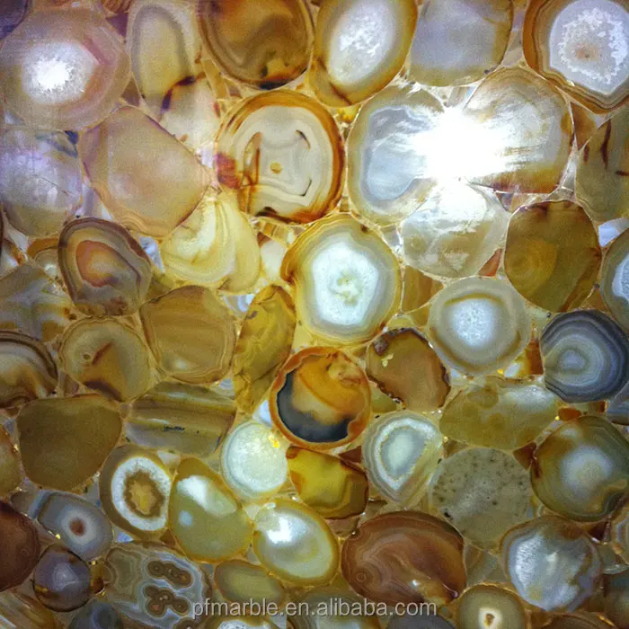 Luxury stone polished backlight agate slab countertop