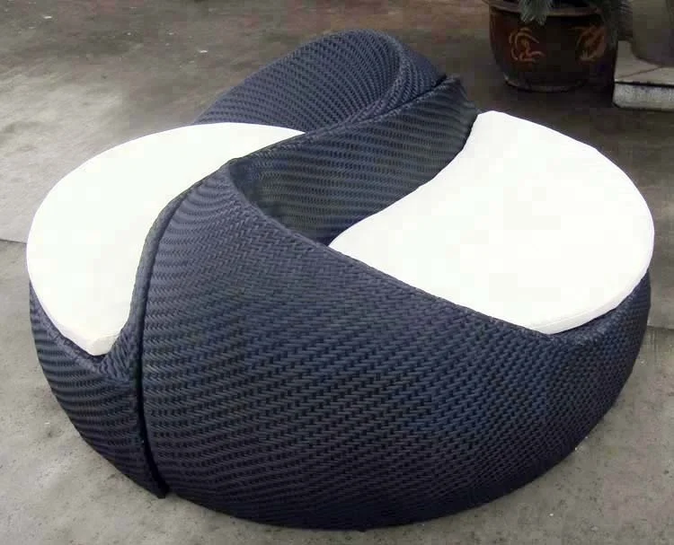 Factory Wholesale Rattan Wicker Pool Beach Sun Loungers Chairs For Relax