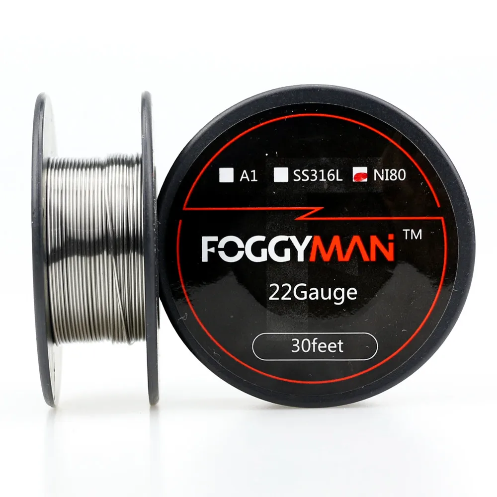 
Foggyman 15 feet per roll wire nichrome ni80 electronic cigarette resistance heating wire for vape 