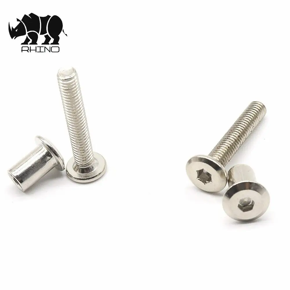 Countersunk Screw Bolts Furniture Fitting Rivet Hex Socket Head Nut