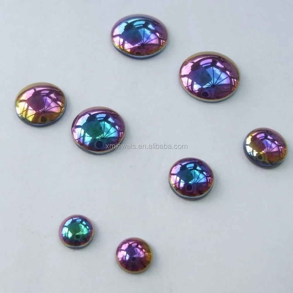 
Multicolor Hematite Round Cabochon 6mm 8mm 10mm 12mm 