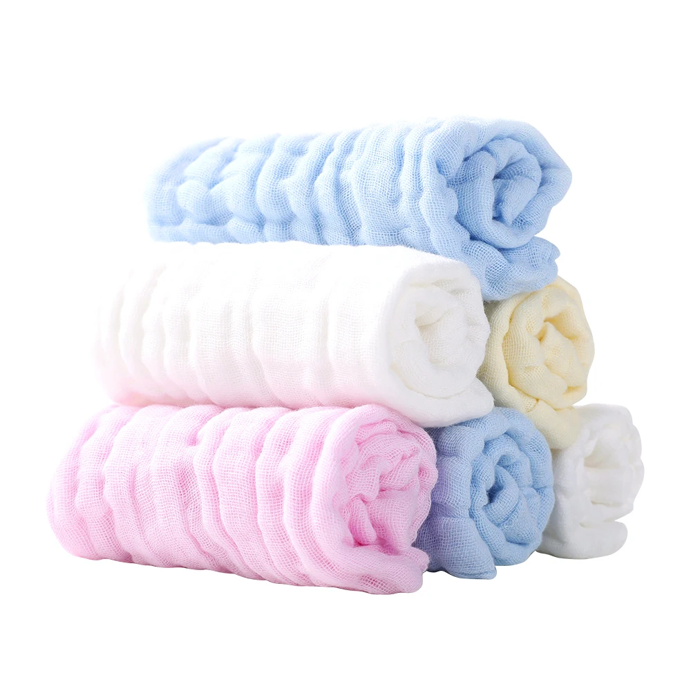 Wholesale Oem Muslin Organic Bamboo Baby Face Wash Towel Washcloth
