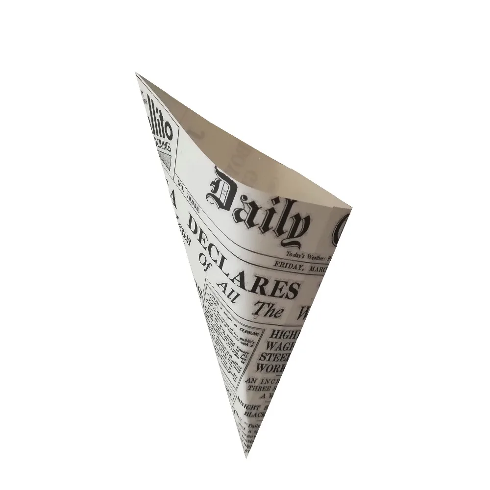 kraft package paper cone for fries