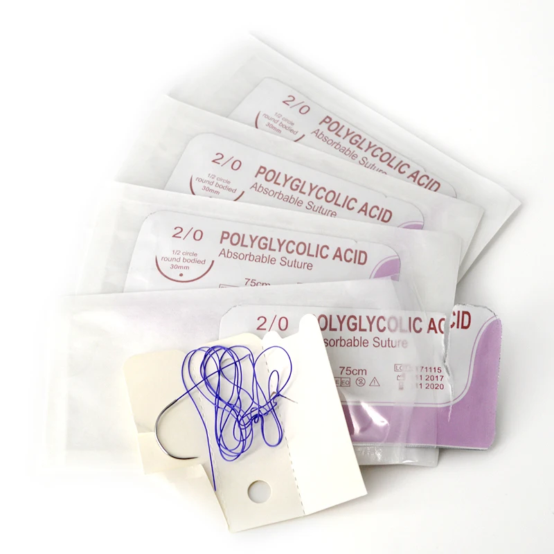 
Medical Surgical Absorbable PGA/PGLA 910 Suture Factory Price 